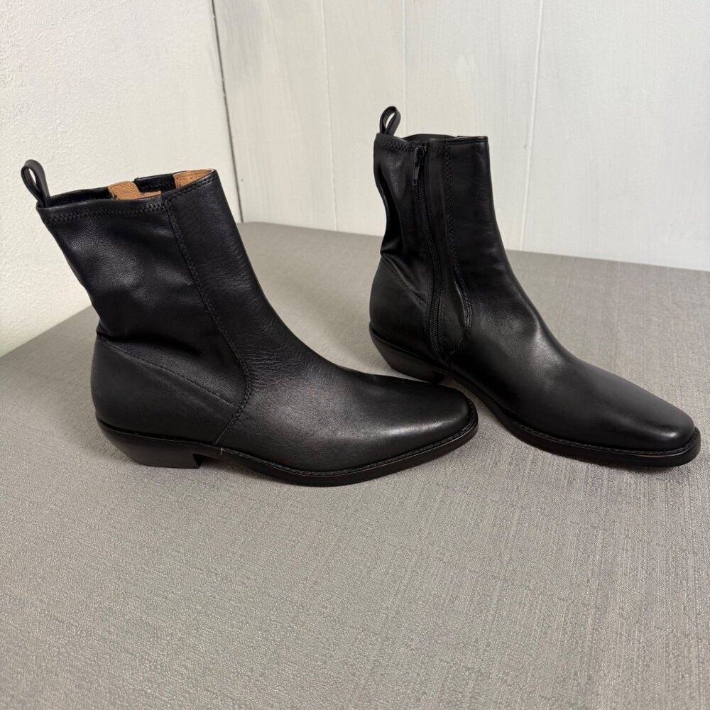 Madewell The Idris Ankle Boot Leather NX431 Academia Biker Classic Timeless - Picture 9 of 14